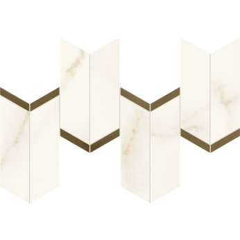 Calacatta Apuano Mosaico Chevron