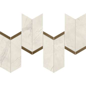 Calacatta Perla Mosaico Chevron