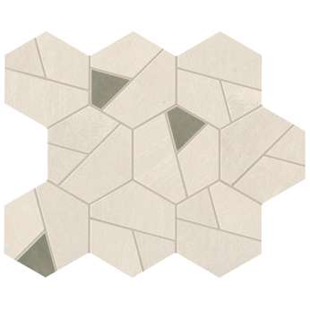 Ivory Mosaico Hex Olive