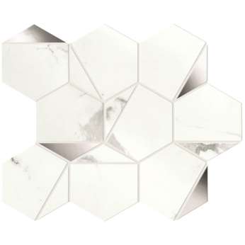 Statuario Supremo Platino Hex Shiny