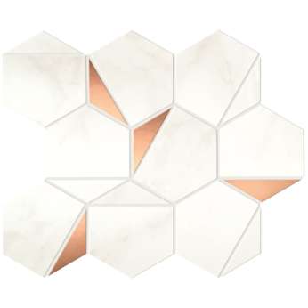 Calacatta Delicato Gold Hex Shiny