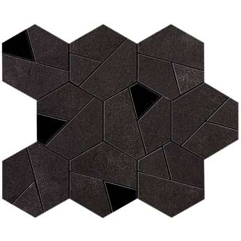 Tarmac Mosaico Hex Black